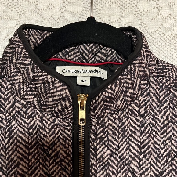 Catherine Malandrino Quilted Herringbone Vest - Picture 2 of 4